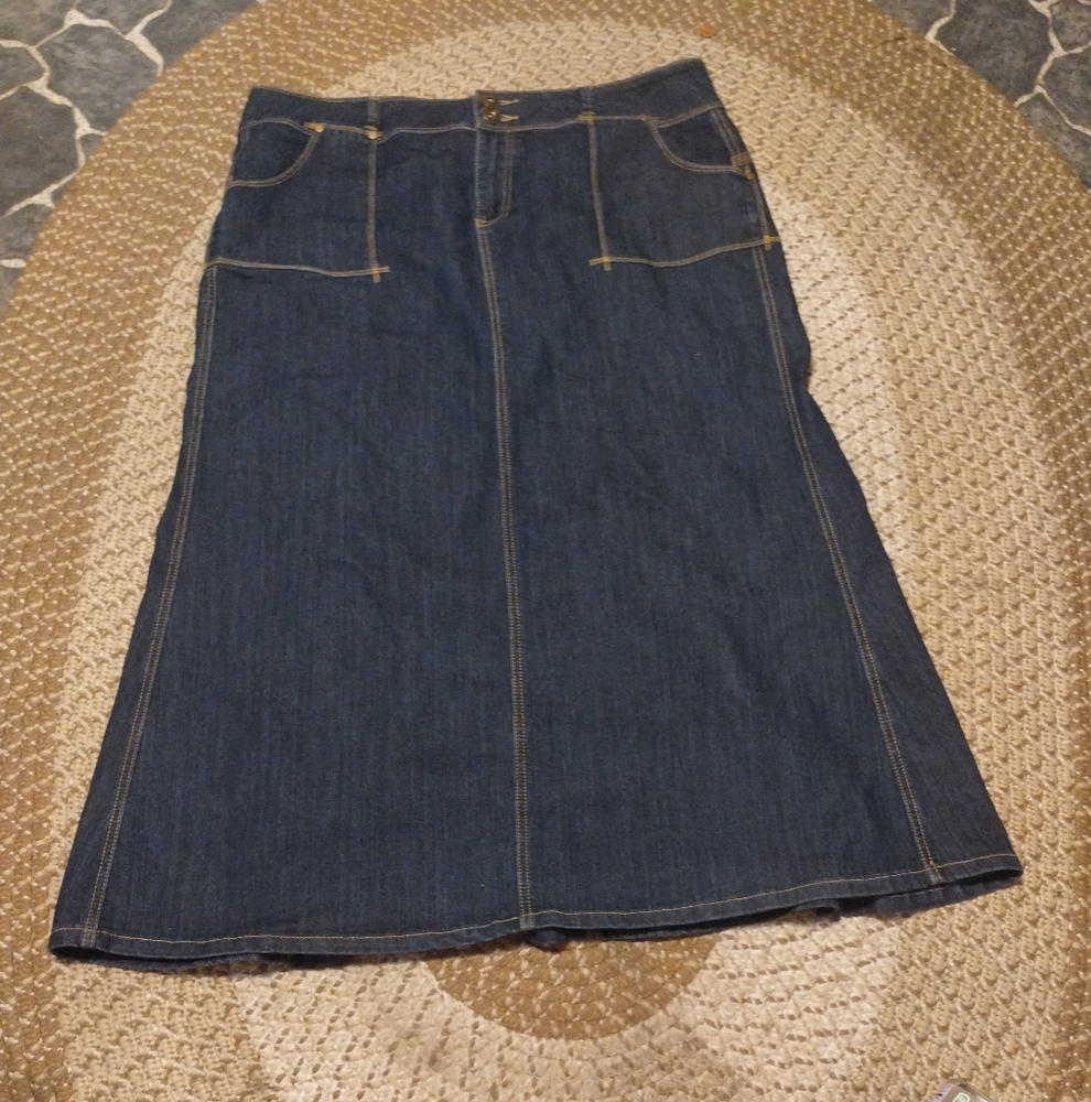 SWAK Denim Maxi Skirt VINTAGE